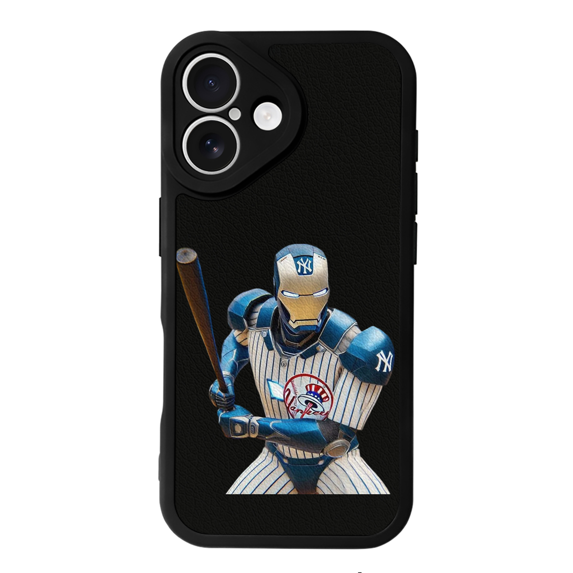 New York Yankees 283 IPhone 16 Silicone Leather Case – UV Print, Lambskin Texture – Perfect Fit, Wireless Charging Compatible, Scratch Resistant, Precise Cutouts – Stylish Protection For IPhone 16